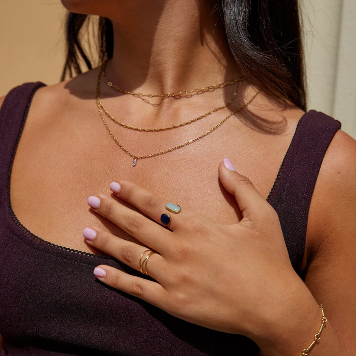 アクアマリンのクナッフェルリング